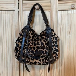 Kooba Johnnie Leopard Calf Hair Bag
